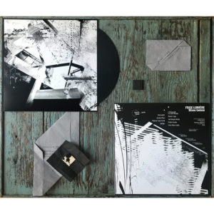 packaging vinyle édition spéciale de l'album Bisou Genou de frise lumière, avec enveloppe et céramique, édité par Tapenade Records